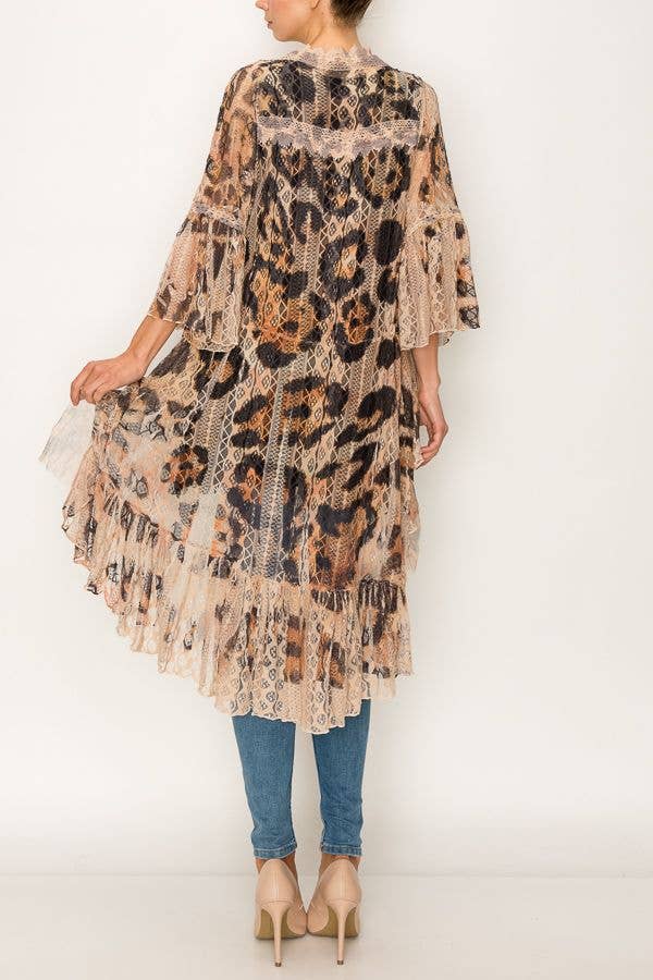 Leopard and Lace Duster