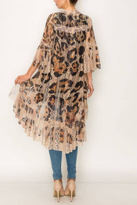 Thumbnail for Leopard and Lace Duster