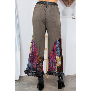 Boho Overdyed Rayon Bellbottom Pants | Young Threads