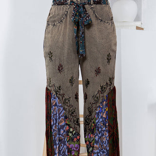 Boho Overdyed Rayon Bellbottom Pants | Young Threads