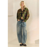 Thumbnail for Camo Sequins Contrast Jacket: Camo Sequin