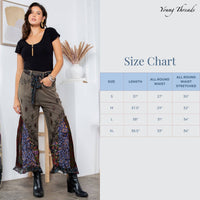 Thumbnail for Boho Overdyed Rayon Bellbottom Pants | Young Threads