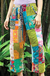 Thumbnail for Reversible Kantha Pants: L/XL