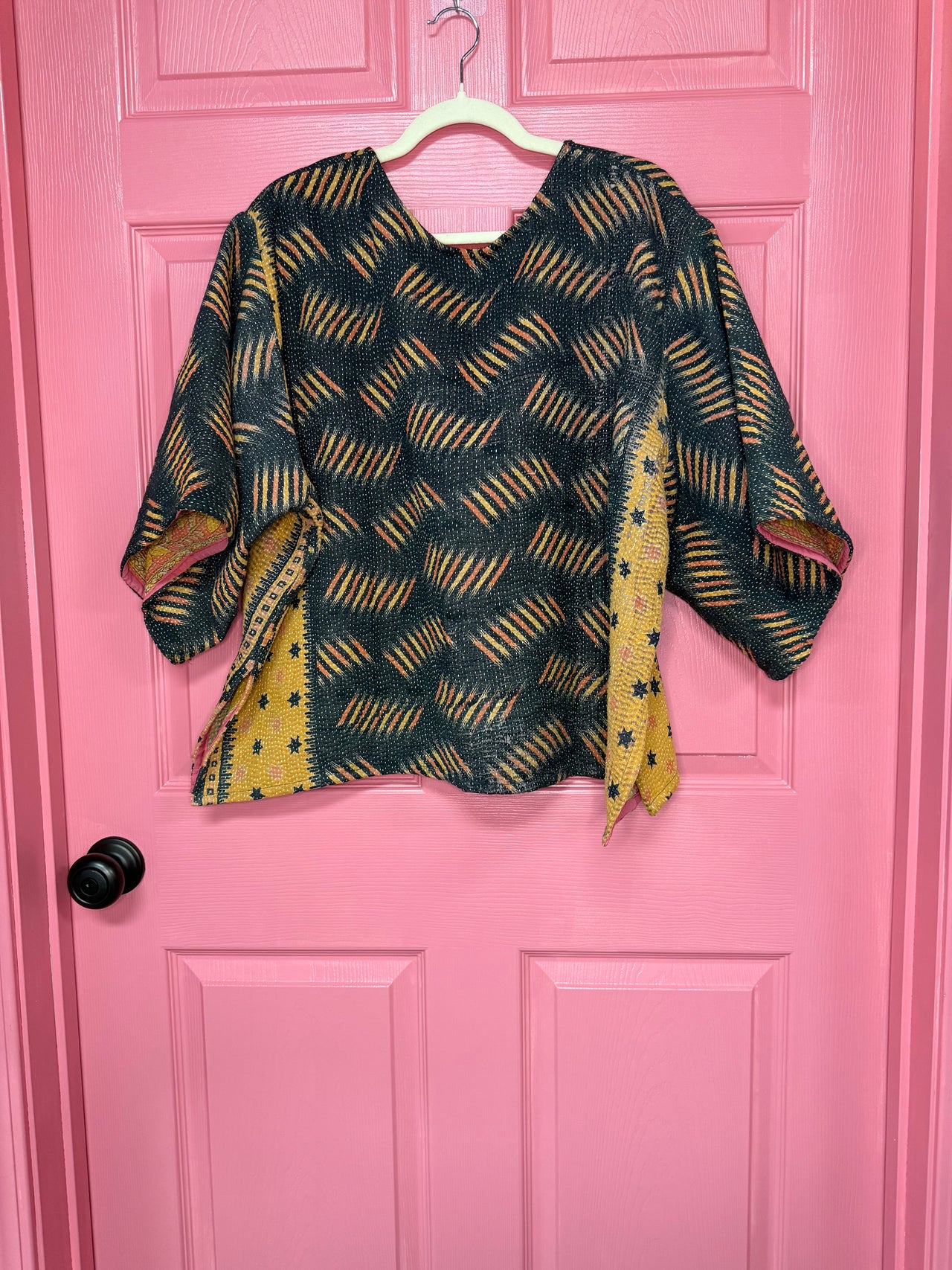 Kantha Shirt | Made From Recycled Cotton Kanthas One Size/Reversible