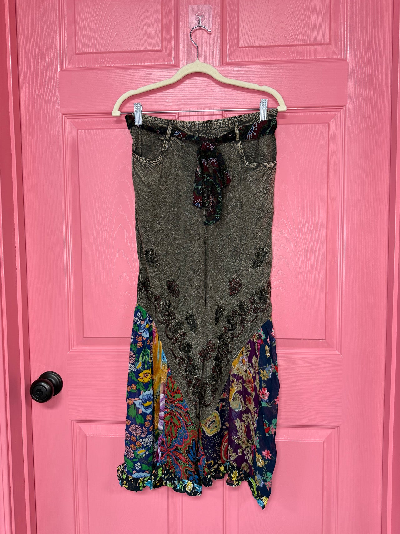 Boho Overdyed Rayon Bellbottom Pants | Young Threads
