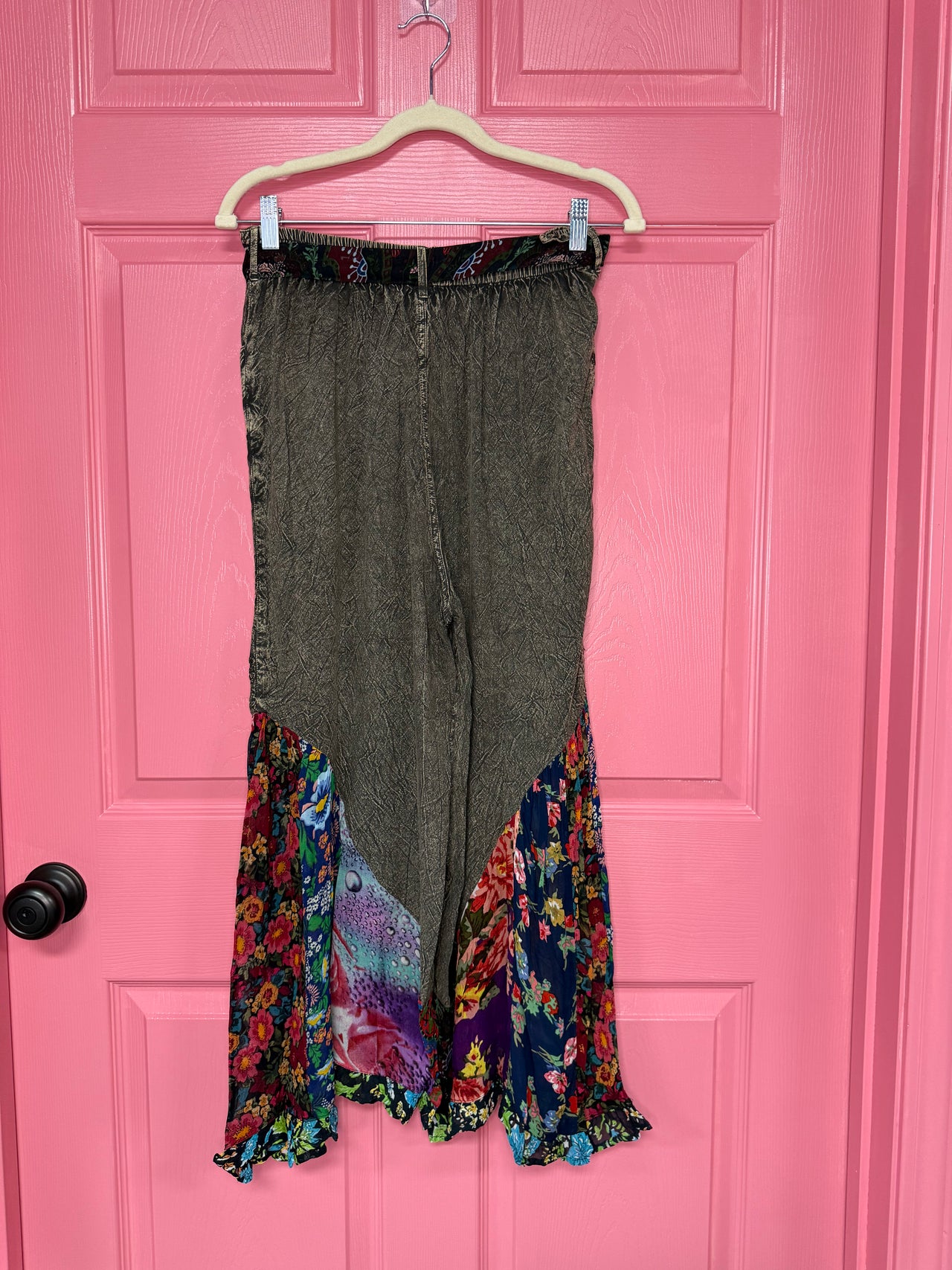 Boho Overdyed Rayon Bellbottom Pants | Young Threads