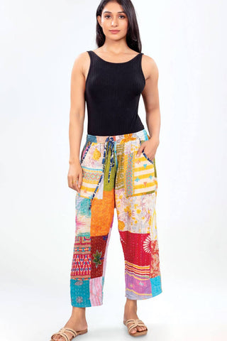 Reversible Kantha Pants: L/XL