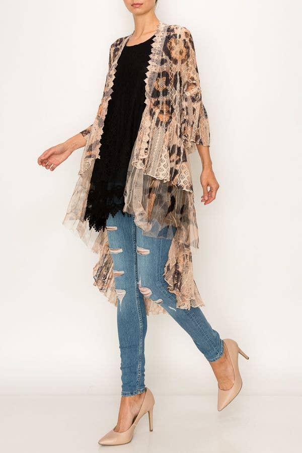 Leopard and Lace Duster