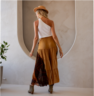 Rustic Bohemian: Side Paneled Patchwork Pants | Young Threads