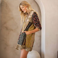 Thumbnail for Chic Bohemian Stone-Washed Babydoll Dress | Young Threads