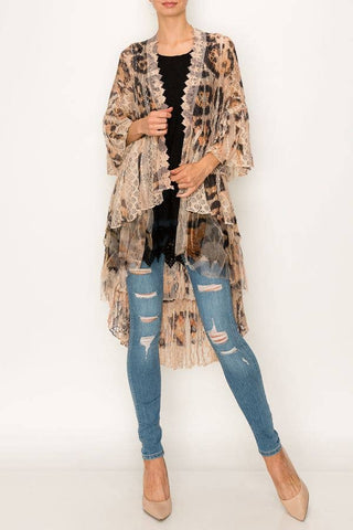 Leopard and Lace Duster