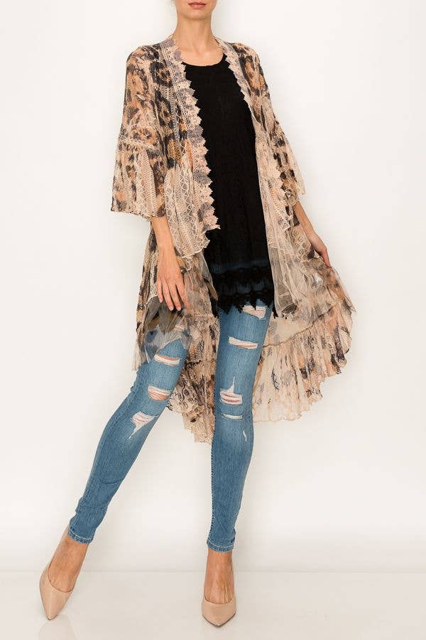 Leopard and Lace Duster