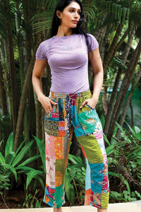 Thumbnail for Reversible Kantha Pants: L/XL