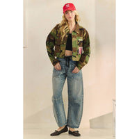 Thumbnail for Camo Sequins Contrast Jacket: Camo Sequin